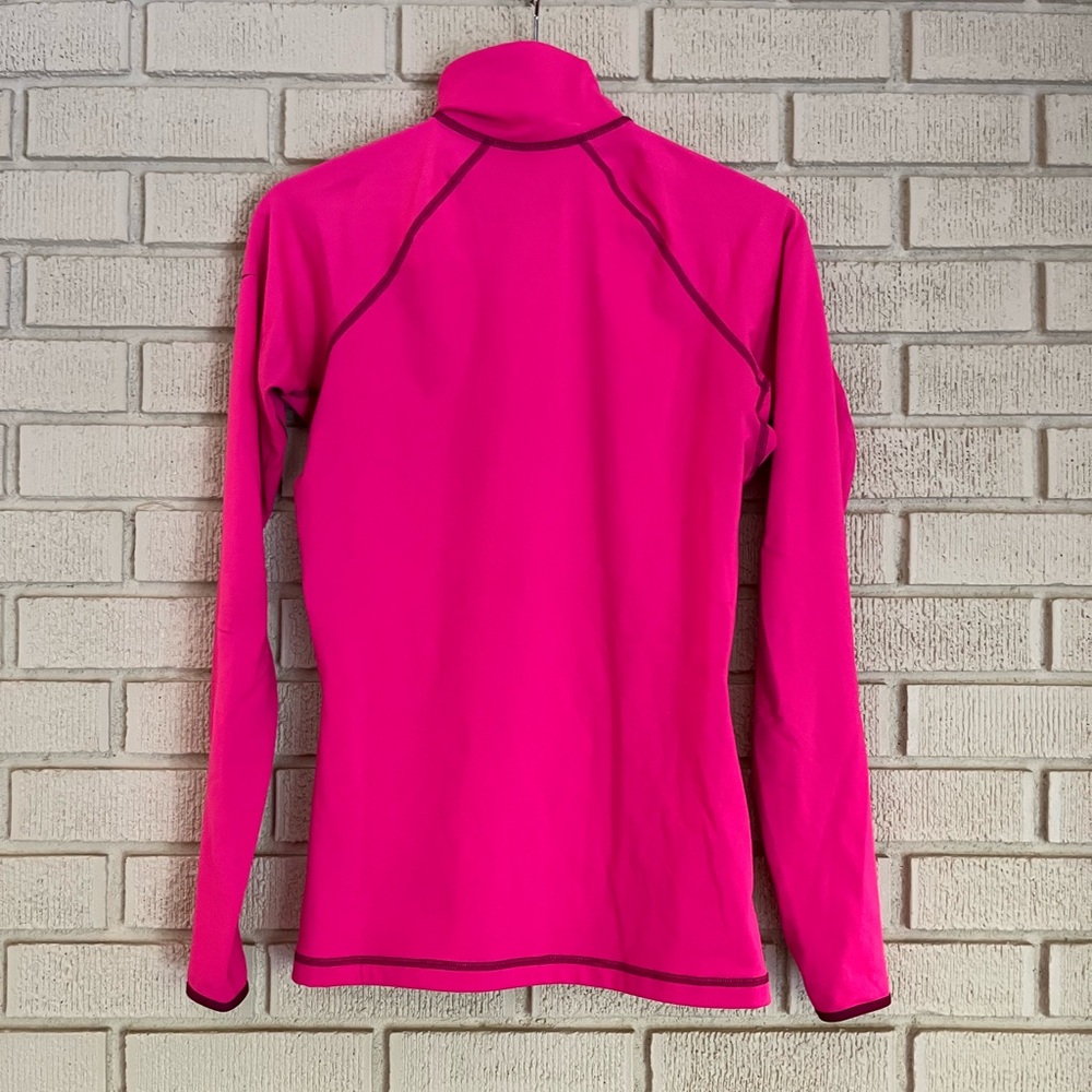 Nike PRO Hyperwarm 1/2 Zip Pullover Top Fuchsia Size Medium - Picture 4 of 13